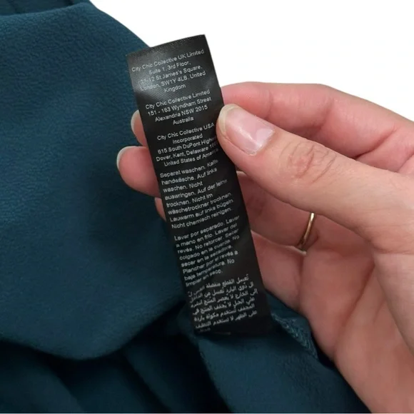 City Chic Sweet Fling Dress in Jade Green Plus Sz 18 - Picture 4 of 5